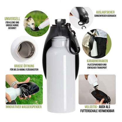 Ab 8,99/Stk Hundetrinkflasche Sublimationsrohling Bedruckbar Hund Unterwegs Sublimation Blanko Haustier Reisen Gassi Travel Wasserspender To Go Edelstahl-Sublimationsrohlinge und Kreativbedarf-22Feels