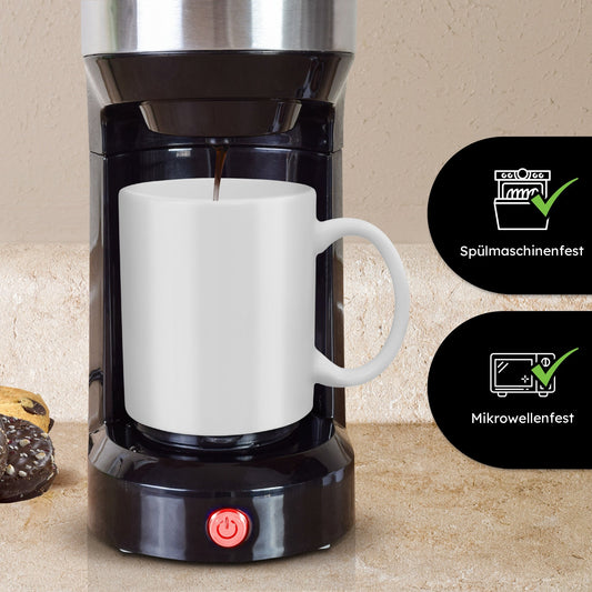 Ab 2,49/Stk Hochwertige Sublimationstassen mit Orca-Beschichtung Blanko Sublimation, 325ml (11oz), Spülmaschinenfest, Werbetassen Weiss und Mehrfarbig-Sublimationsrohlinge und Kreativbedarf-22Feels