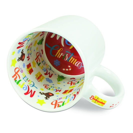 Ab 5,99/Stk Sublimationstassen Motto Weihnachten Geburtstag Danke Liebe Beschichtung, Sublimation Spülmaschinenfest Blanko Weiss 325ml 11oz-Sublimationsrohlinge und Kreativbedarf-22Feels