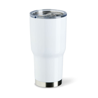 Ab 14,99/Stk Sublimationsrohling Edelstahl Thermobecher Weiss 880ml (30oz Tumbler), Doppelwandig mit Deckel, Trinkbecher, Blanko Sublimation Werbegeschenk-Sublimationsrohlinge und Kreativbedarf-22Feels