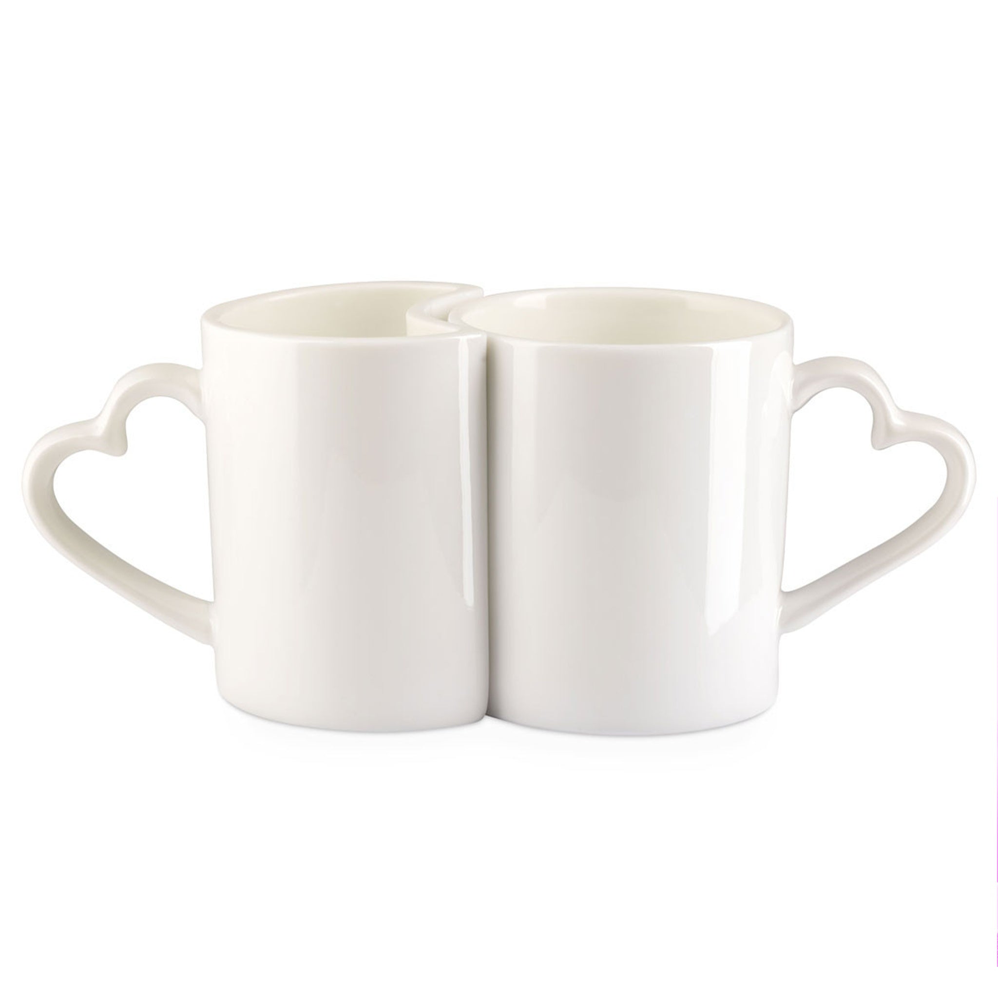 Ab 9,99/Stk Sublimationstassen Paartassen 2er Set, Ineinander Passend, Herzhenkel, Blanko Sublimationsrohling, Werbegeschenk, Orca-Beschichtung, 200/300ml-Sublimationsrohlinge und Kreativbedarf-22Feels