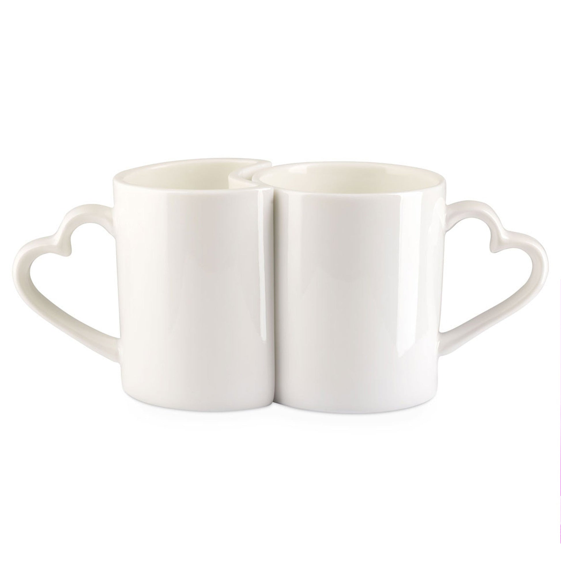 Ab 9,99/Stk Sublimationstassen Paartassen 2er Set, Ineinander Passend, Herzhenkel, Blanko Sublimationsrohling, Werbegeschenk, Orca-Beschichtung, 200/300ml-Sublimationsrohlinge und Kreativbedarf-22Feels