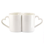 Ab 9,99/Stk Sublimationstassen Paartassen 2er Set, Ineinander Passend, Herzhenkel, Blanko Sublimationsrohling, Werbegeschenk, Orca-Beschichtung, 200/300ml-Sublimationsrohlinge und Kreativbedarf-22Feels