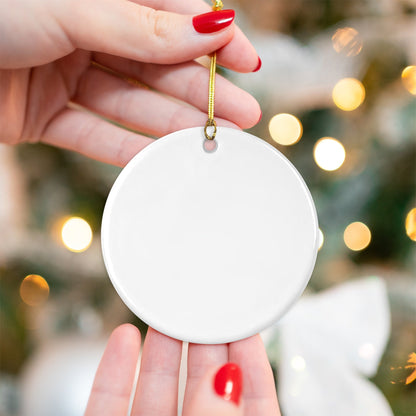 Ab 3,49/Stk Weihnachtsanhänger Sublimationsrohling Keramik Anhänger Sublimation 7cm Durchmesser Weiß Sublimation Blanko Werbegeschenk Weihnachtsdeko Bedruckbar-Sublimationsrohlinge und Kreativbedarf-22Feels