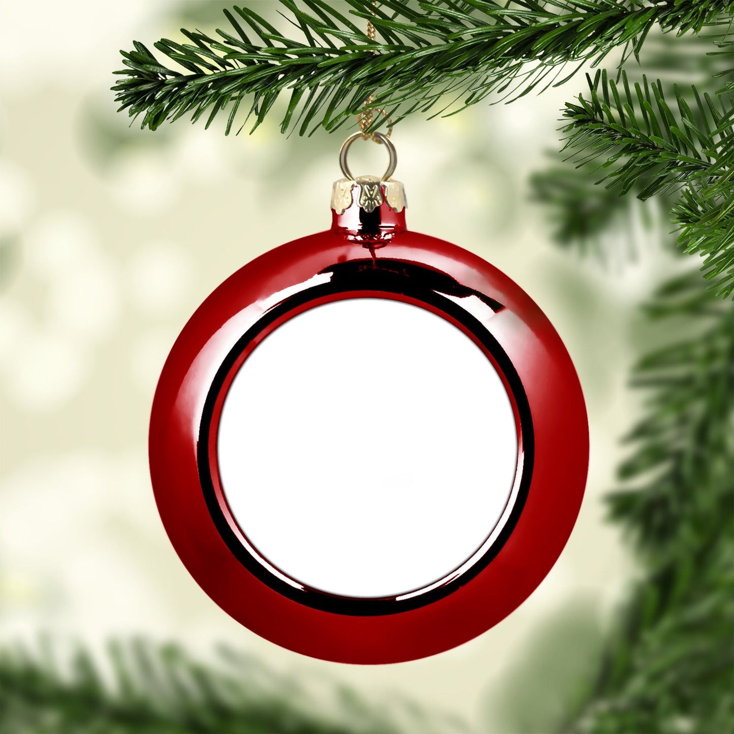 Ab 4,99/Stk Christbaumkugel Sublimationsrohling Rot Kunststoff 8cm, Blanko für Sublimation Werbegeschenk, Weihnachtsschmuck-Sublimationsrohlinge und Kreativbedarf-22Feels