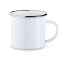 Ab 7,99/Stk Emailletasse Sublimationsrohling Camping Becher Blanko Sublimation Weiss (350ml, 530ml) Silberner Edelstahrand, Picknicks, Werbegeschenk-Sublimationsrohlinge und Kreativbedarf-22Feels