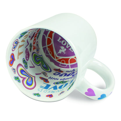 Ab 5,99/Stk Sublimationstassen Motto Weihnachten Geburtstag Danke Liebe Beschichtung, Sublimation Spülmaschinenfest Blanko Weiss 325ml 11oz-Sublimationsrohlinge und Kreativbedarf-22Feels