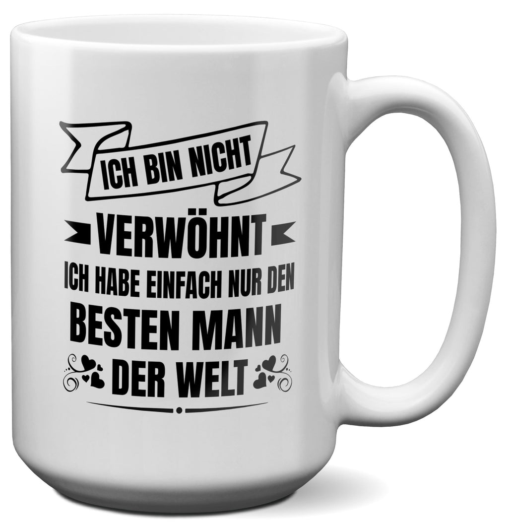 22Feels® Ehefrau Geschenk zum Hochzeitstag, Valentinstag etc. - XL Tasse mit Spruch (Weiss, 440ml)-Weisse XL Tasse 440ml-22Feels