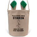 22Feels® Papa Osterkorb Vater mit Henkel Ostergeschenk Tragetasche Ostern Deko Osternest Körbchen Hasenohren (Beige/Grün)-Ostern Tragetasche-22Feels