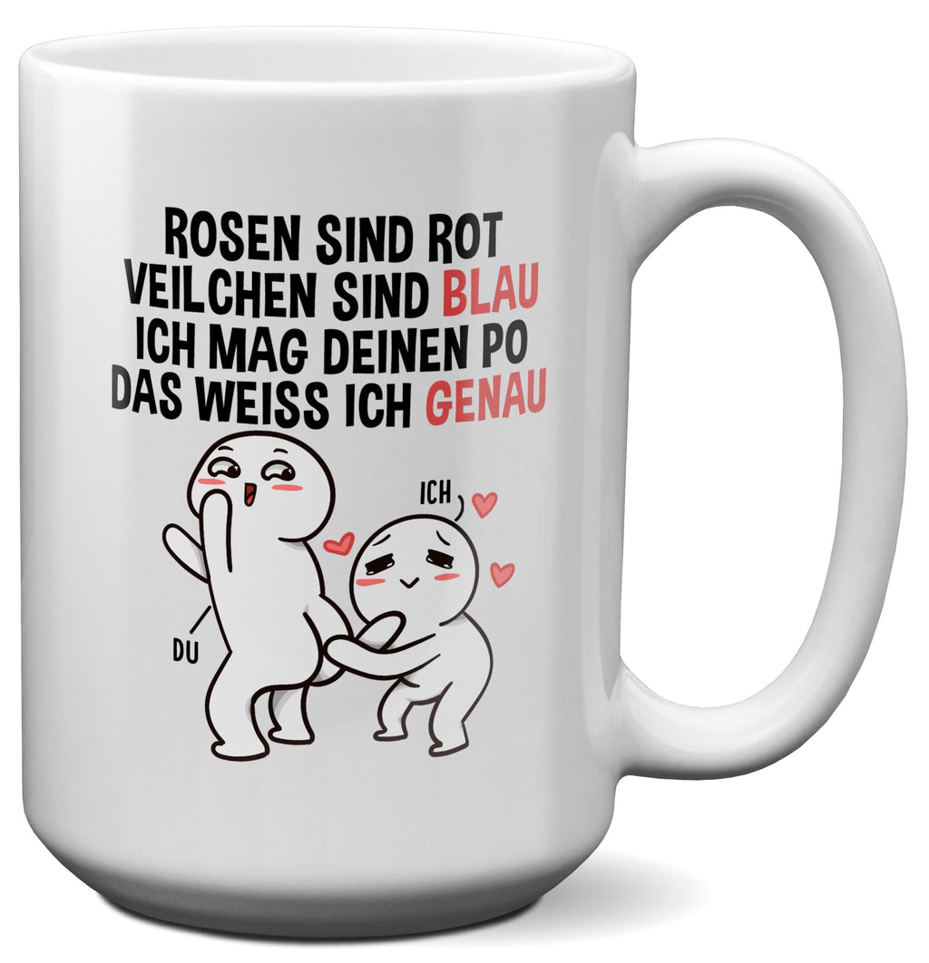 22Feels® Pärchen Geschenk zum Jahrestag, Hochzeitstag, Valentinstag etc. - XL Tasse mit Spruch (Weiss, 440ml)-Weisse XL Tasse 440ml-22Feels