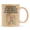 22Feels® Pärchen Geschenk zum Jahrestag, Hochzeitstag, Valentinstag etc. - Glitzertasse mit Spruch (Gold, 320ml)-Glitzertasse Gold 320ml-22Feels