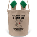 22Feels® Papa Osterkorb von Tochter Vater mit Henkel Ostergeschenk Tragetasche Ostern Deko Osternest Körbchen Hasenohren (Beige/Grün)-Ostern Tragetasche-22Feels