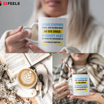22Feels® Stiefvater Geschenk - Tasse mit Spruch (Herzhenkel, Weiss, 320ml)-Tasse Weiss Herzhenkel 320ml-22Feels