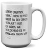 22Feels® Stiefvater Geschenk - XL Tasse mit Spruch (Weiss, 440ml)-Weisse XL Tasse 440ml-22Feels