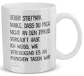 22Feels® Geschenk für Stiefpapas - Tasse mit Spruch: Zirkus (Weiss, 320ml)-Weisse Tasse 320ml-22Feels