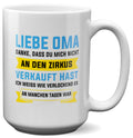 22Feels® Oma Geschenk - XL Tasse mit Spruch (Weiss, 440ml)-Weisse XL Tasse 440ml-22Feels