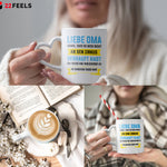 22Feels® Oma Geschenk - Tasse mit Spruch: Zirkus (Herzhenkel, Weiss, 320ml)-Tasse Weiss Herzhenkel 320ml-22Feels