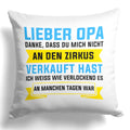 22Feels® Opa Geschenk - Kissen mit Spruch (Weiss 40x40cm)-Kissen Weiss 40x40-22Feels
