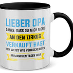 22Feels® Opa Geschenk - Tasse mit Spruch (Weiss-Schwarz, 320ml)-TwoTone Tasse Weiss-Schwarz 320ml-22Feels
