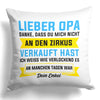 22Feels® Opa Geschenk - Kissen mit Spruch (Weiss 40x40cm)-Kissen Weiss 40x40-22Feels