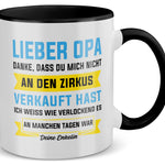 22Feels® Opa Geschenk - Tasse mit Spruch (Weiss-Schwarz, 320ml)-TwoTone Tasse Weiss-Schwarz 320ml-22Feels