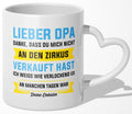 22Feels® Opa Geschenk von Enkelin - Tasse mit Spruch (Herzhenkel, Weiss, 320ml)-Tasse Weiss Herzhenkel 320ml-22Feels