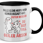 22Feels® Pärchen Geschenk zum Jahrestag, Hochzeitstag, Valentinstag etc. - Tasse mit Spruch (Weiss-Schwarz, 320ml)-TwoTone Tasse Weiss-Schwarz 320ml-22Feels
