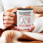 22Feels® Pärchen Geschenk zum Jahrestag, Hochzeitstag, Valentinstag etc. - Tasse mit Spruch (Weiss-Schwarz, 320ml)-TwoTone Tasse Weiss-Schwarz 320ml-22Feels