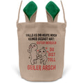 22Feels® Männer Frauen Osterkorb Ehefrau Ehemann Freund Freundin Ostern mit Henkel Ostergeschenk Tragetasche Ostern Deko Osternest Körbchen Hasenohren (Beige/Grün)-Ostern Tragetasche-22Feels