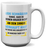22Feels® Schwägerin Geschenk - XL Tasse mit Spruch (Weiss, 440ml)-Weisse XL Tasse 440ml-22Feels