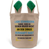 22Feels® Schwägerin Osterkorb -Dein Bruder- mit Henkel Ostergeschenk Tragetasche Ostern Deko Osternest Körbchen Hasenohren (Beige/Grün)-Ostern Tragetasche-22Feels