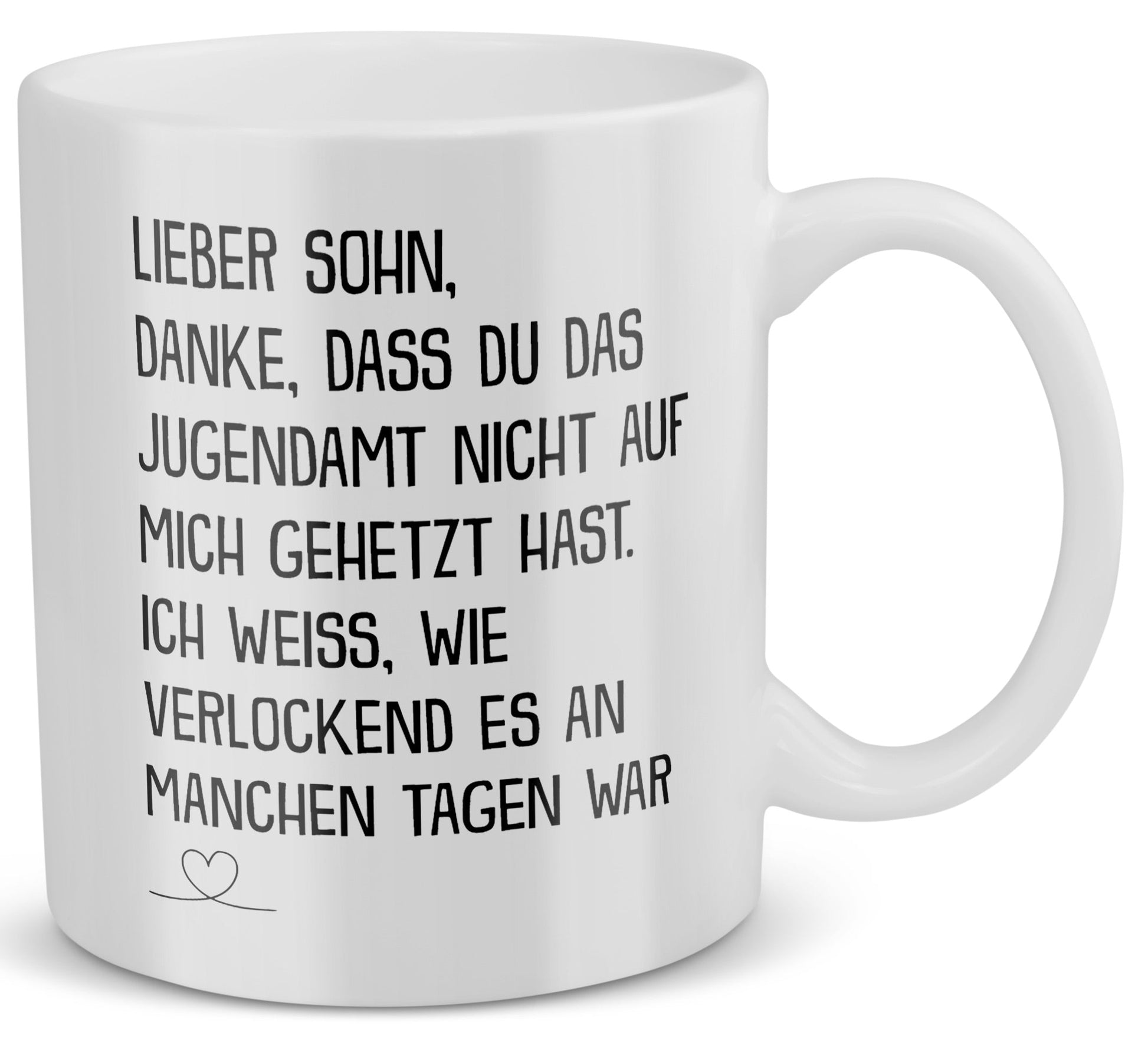 22Feels® Geschenk für Sohn - Tasse mit Spruch: Jugendamt (Weiss, 320ml)-Weisse Tasse 320ml-22Feels