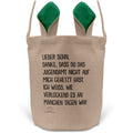22Feels® Sohn Kinder Osterkorb mit Henkel Ostergeschenk Tragetasche Ostern Deko Osternest Körbchen Hasenohren (Beige/Grün)-Ostern Tragetasche-22Feels