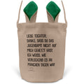22Feels® Tochter Kinder Osterkorb mit Henkel Ostergeschenk Tragetasche Ostern Deko Osternest Körbchen Hasenohren (Beige/Grün)-Ostern Tragetasche-22Feels