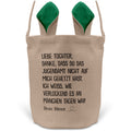 22Feels® Tochter Osterkorb von Mama Kinder mit Henkel Ostergeschenk Tragetasche Ostern Deko Osternest Körbchen Hasenohren (Beige/Grün)-Ostern Tragetasche-22Feels