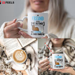 22Feels® Freund Geschenk zum Jahrestag, Valentinstag etc. - Tasse mit Spruch: Seltener als Klopapier (Herzhenkel, Weiss, 320ml)-Tasse Weiss Herzhenkel 320ml-22Feels
