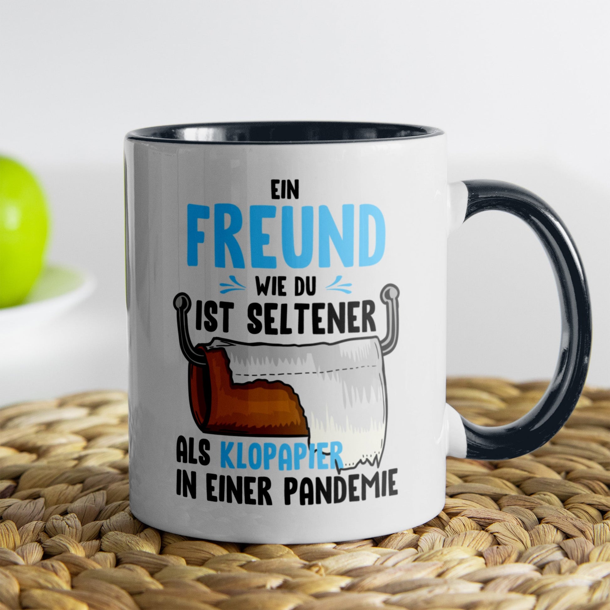 22Feels® Freund Geschenk zum Jahrestag, Valentinstag etc. - Tasse mit Spruch (Weiss-Schwarz, 320ml)-TwoTone Tasse Weiss-Schwarz 320ml-22Feels