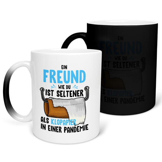 22Feels® Freund Geschenk zum Jahrestag, Valentinstag etc. - Zaubertasse mit Spruch (Matt-Schwarz und Weiss, 320ml)-Farbwechsel Tasse Matt 320ml-22Feels