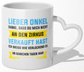 22Feels® Onkel Geschenk - Tasse mit Spruch (Herzhenkel, Weiss, 320ml)-Tasse Weiss Herzhenkel 320ml-22Feels