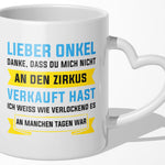 22Feels® Onkel Geschenk - Tasse mit Spruch (Herzhenkel, Weiss, 320ml)-Tasse Weiss Herzhenkel 320ml-22Feels