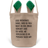 22Feels® Patentante Patin Osterkorb mit Henkel Ostergeschenk Tragetasche Ostern Deko Osternest Körbchen Hasenohren (Beige/Grün)-Ostern Tragetasche-22Feels