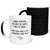 22Feels® Stiefvater Geschenk - Zaubertasse mit Spruch (Matt-Schwarz und Weiss, 320ml)-Farbwechsel Tasse Matt 320ml-22Feels