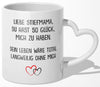 22Feels® Stiefmutter Geschenk - Tasse mit Spruch (Herzhenkel, Weiss, 320ml)-Tasse Weiss Herzhenkel 320ml-22Feels
