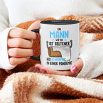 22Feels® Ehemann Geschenk zum Hochzeitstag, Valentinstag etc. - Tasse mit Spruch (Weiss-Schwarz, 320ml)-TwoTone Tasse Weiss-Schwarz 320ml-22Feels