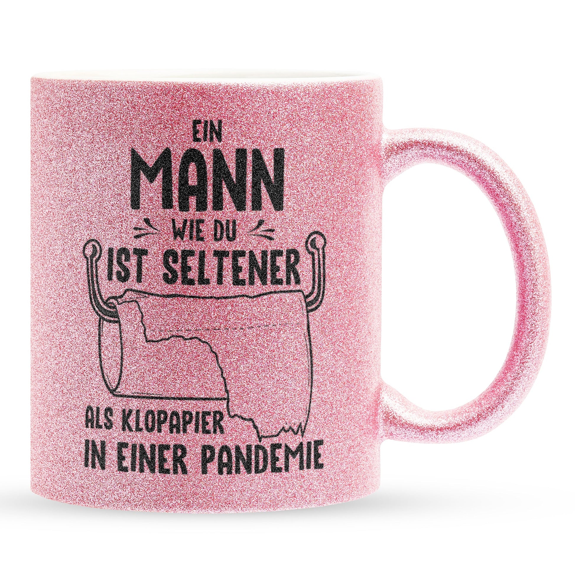 22Feels® Ehemann Geschenk zum Hochzeitstag, Valentinstag etc. - Glitzertasse mit Spruch (Pink, 320ml)-Glitzertasse Pink 320ml-22Feels
