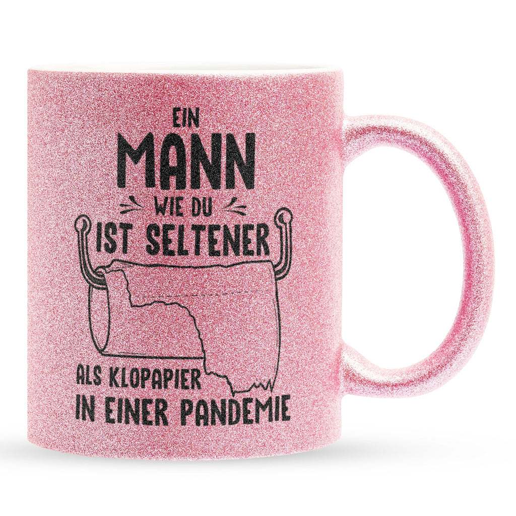 22Feels® Ehemann Geschenk zum Hochzeitstag, Valentinstag etc. - Glitzertasse mit Spruch (Pink, 320ml)-Glitzertasse Pink 320ml-22Feels