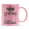 22Feels® Ehemann Geschenk zum Hochzeitstag, Valentinstag etc. - Glitzertasse mit Spruch (Pink, 320ml)-Glitzertasse Pink 320ml-22Feels