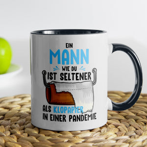 22Feels® Ehemann Geschenk zum Hochzeitstag, Valentinstag etc. - Tasse mit Spruch (Weiss-Schwarz, 320ml)-TwoTone Tasse Weiss-Schwarz 320ml-22Feels