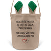 22Feels® Stieftochter Mädchen Stiefkinder Osterkorb mit Henkel Ostergeschenk Tragetasche Ostern Deko Osternest Körbchen Hasenohren (Beige/Grün)-Ostern Tragetasche-22Feels