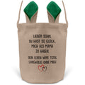 22Feels® Sohn Osterkorb von Mama Kinder mit Henkel Ostergeschenk Tragetasche Ostern Deko Osternest Körbchen Hasenohren (Beige/Grün)-Ostern Tragetasche-22Feels